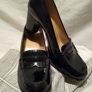 Michael Kors Black Patent Leather loafer size 7.5